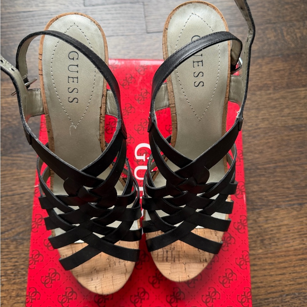 Guess wedge sandal.